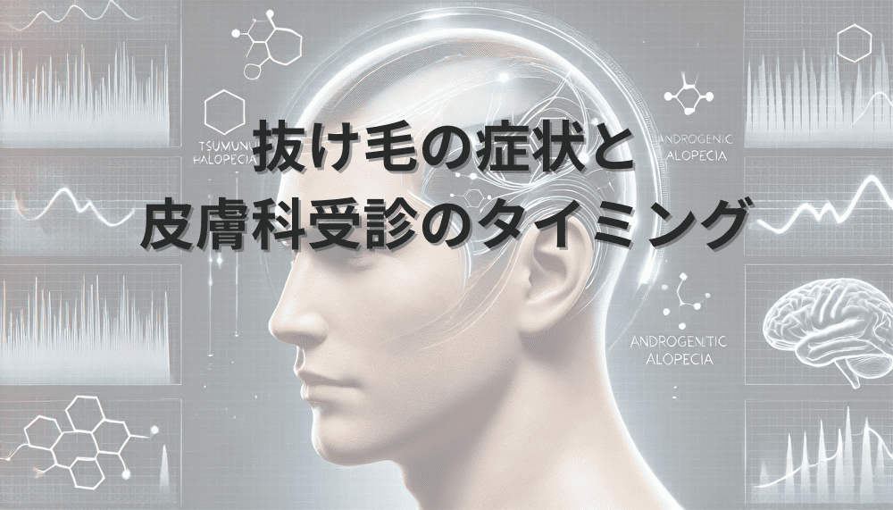 抜け毛の症状　皮膚科