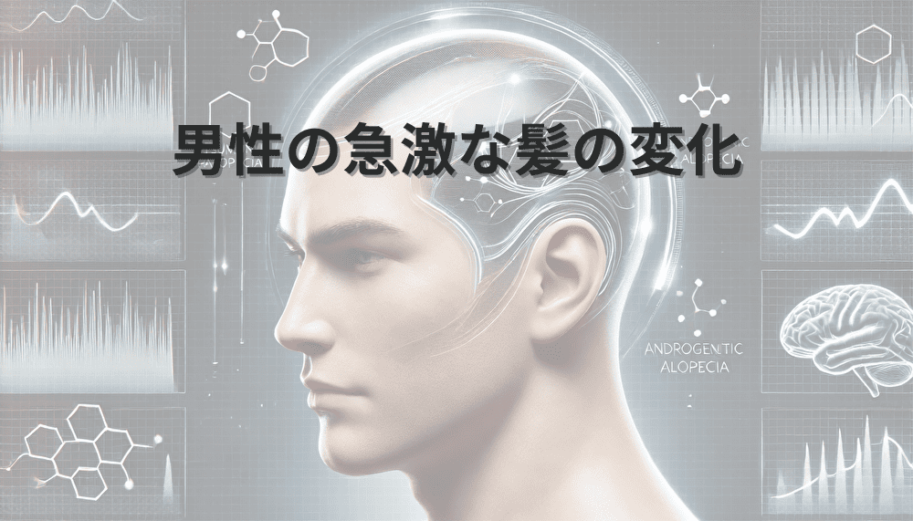 男性の急激な髪の変化